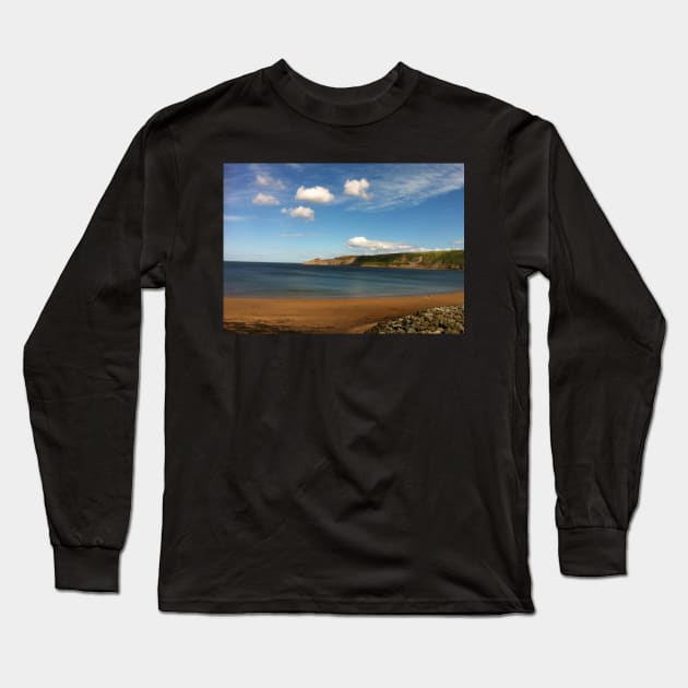 Runswick Bay, North Yorkshire Long Sleeve T-Shirt by bobpetcher